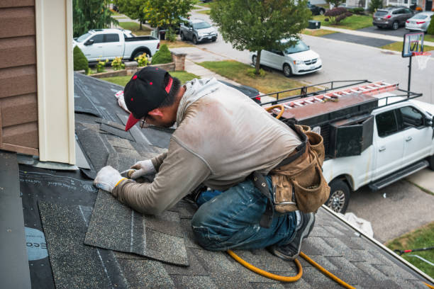 Professional Flat Roof Repair technician working in Glenmoore, PA